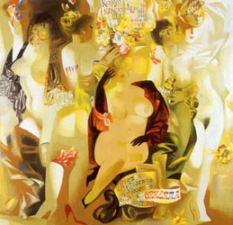 "Конкурс красоты"
х. м. 150 х 150 1996
