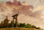  "Bell". 1996. Aquarelle.